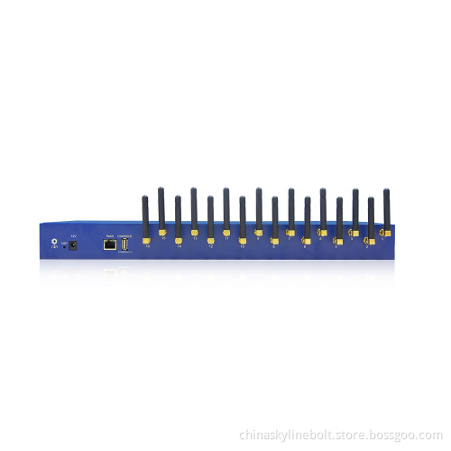 Hot sale 16 port SMS gateway with 64 SIMs / Goip 16 port gsm gateway
